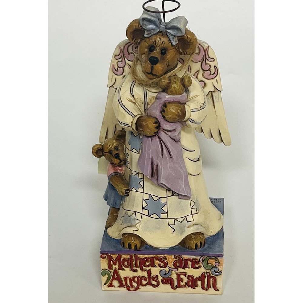 Jim Shore Boyds Bearstone 'Mothers are Angels on Earth' Figurine #4016485
